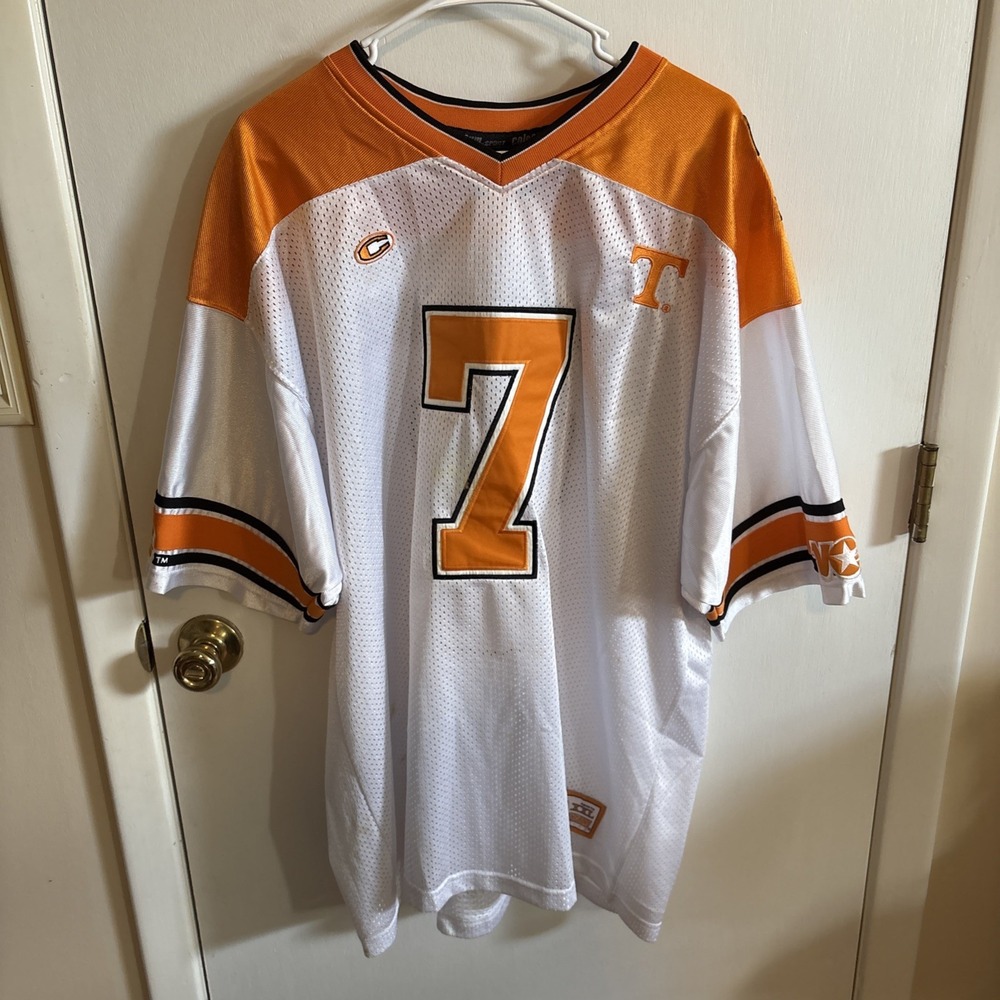 Vintage Tennessee Volunteers #7 Football Jersey Colosseum SZ XL Made In Korea